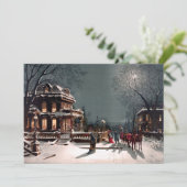 Invitation de Noël victorienne (Debout devant)