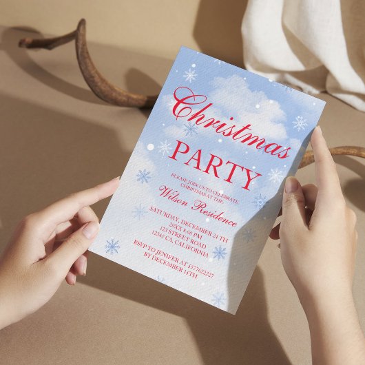 Invitation de Noël Vintage