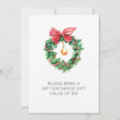 Invitation de Noël vintage Camion Rouge (Dos)