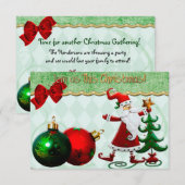 Invitation de Noël Whimsey classique (Devant / Derrière)