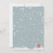 Invitation de Noël Winter Adult Company (Dos)