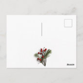 Invitation de Noël Wreath Fête (Dos)