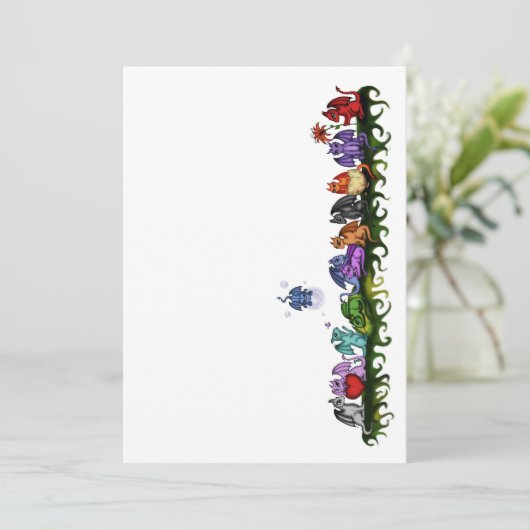 invitation de nombreux dragons mignons (Debout devant)