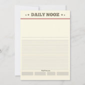 Invitation de Nooz de jour de Groundhog (Dos)