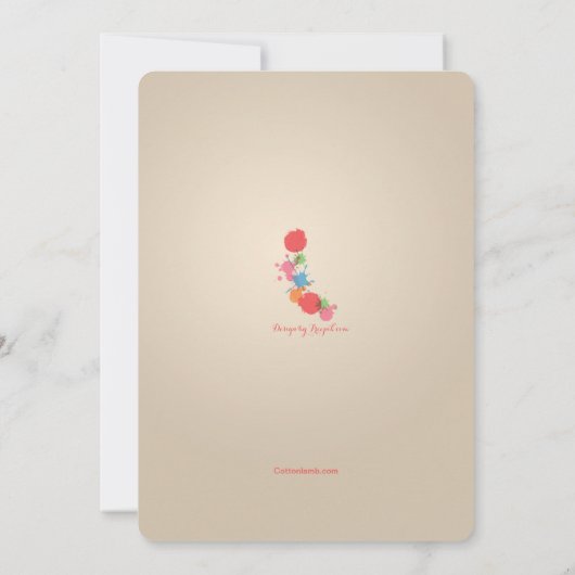 Invitation de note de musique (Dos)