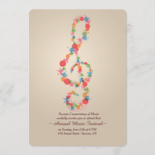 Invitation de note de musique