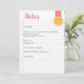 Invitation de note d'été (Debout devant)