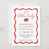 Invitation de notre petite fille de coccinelle Bab (Devant)