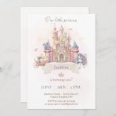 Invitation de notre petite princesse Fairytale (Devant / Derrière)