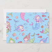 Invitation de notre petite Sirène - Personnalisabl (Dos)