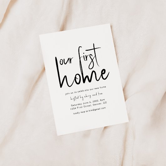 Invitation de notre première fête de ménage