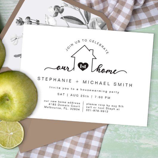 Invitation de notre première fête de ménage