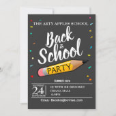 Invitation De nouveau à l'invitation de partie d'école (Devant)