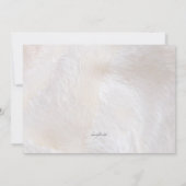 Invitation de nouveau-né Baby shower de pieds (Dos)