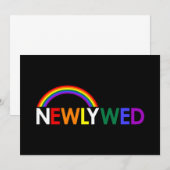 Invitation de NOUVEAUX MARIÉS (Devant / Derrière)