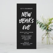 Invitation de Nouvel An brut (Debout devant)