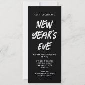 Invitation de Nouvel An brut (Devant)