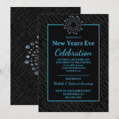 Invitation de Nouvel An Chic (Devant / Derrière)