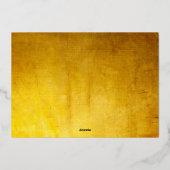 Invitation de Nouvel An Glam Champagne Pétillant O (Verso)