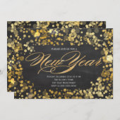 Invitation de nouvelles années de parties (Devant / Derrière)