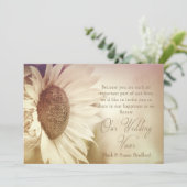 Invitation de nouvelles Vows - Tournesol - Effet d (Debout devant)