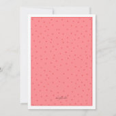 Invitation de Nuber 8 de point de polka (Dos)