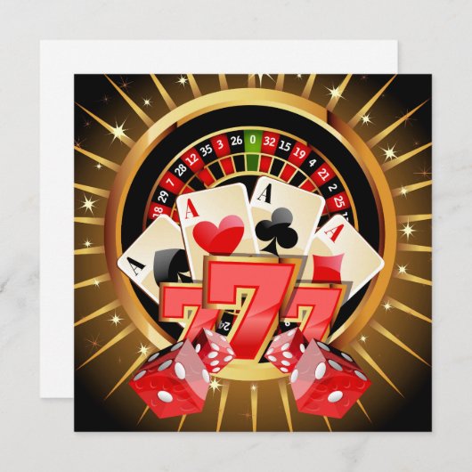 Invitation de nuit Casino (Devant / Derrière)