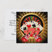 Invitation de nuit Casino (Devant / Derrière)