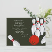 Invitation de nuit de bowling (Debout devant)