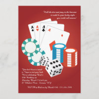 Invitation de nuit de casino