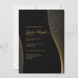 Invitation de nuit de la Compagnie Black and Gold
