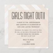 Invitation De Nuit Des Filles Béguisées (Devant / Derrière)