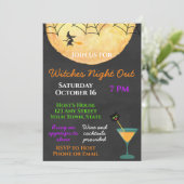 Invitation De Nuit Des Filles D'Halloween (Debout devant)