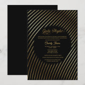 Invitation de nuit du Gala de la Charité Noire et  (Devant / Derrière)