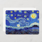 Invitation de nuit étoilée (Devant / Derrière)