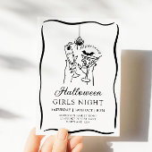 Invitation de nuit pour les filles d'Halloween