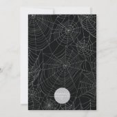 Invitation de nuit pour les filles d'Halloween (Dos)