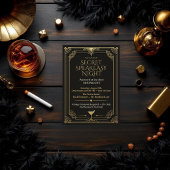 Invitation de nuit speakeasy secrète - Les Années