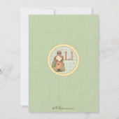 Invitation de Nursery Rhyme - Miss Muffet sur le d (Dos)