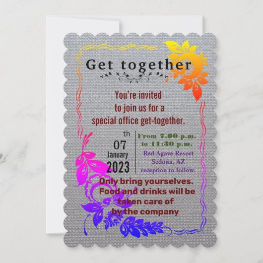 Invitation de Office Get Together (Devant)