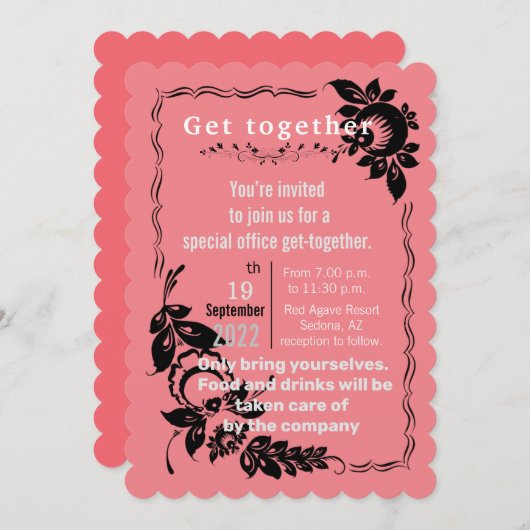 Invitation de Office Get Together (Devant / Derrière)