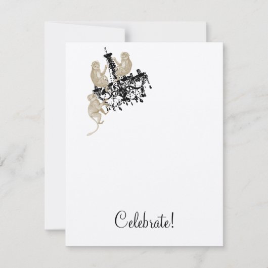 INVITATION DE OSCILLATION DE SINGES (Devant)