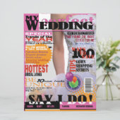 " Invitation de page de couverture de magazine du (Debout devant)