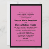 " Invitation de page de couverture de magazine du (Dos)