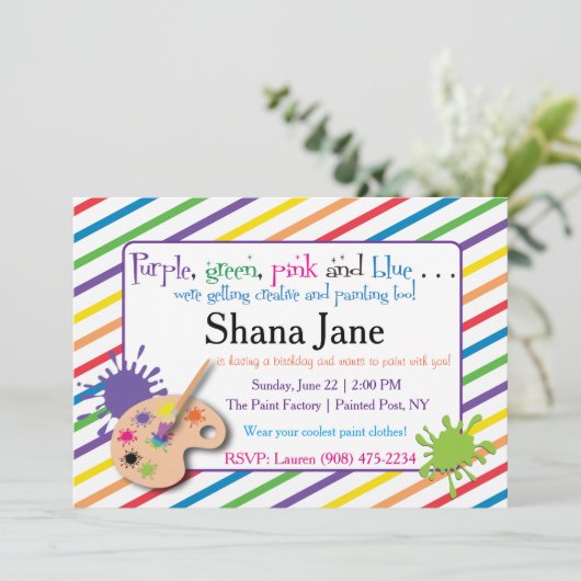 Invitation de Paint Lover (Debout devant)