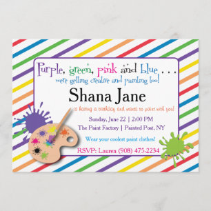 Invitation de Paint Lover