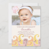 Invitation de Paisley Annaprashan (Premier Riz) (Devant)