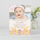 Invitation de Paisley Annaprashan (Premier Riz) (Debout devant)