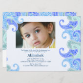 Invitation de Paisley Annaprashan (Premier Riz) (Devant / Derrière)