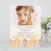 Invitation de Paisley Annaprashan XL (Premier Riz) (Debout devant)